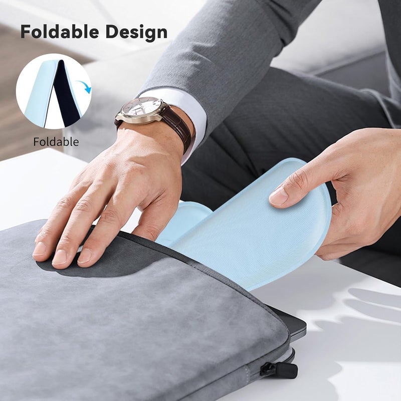 ZIBLY Wrist Rest Keyboard and Mouse Set - Non Slip Ergonomic Wrist Cushion Support Pad - Easy Typing,Pain Relief – Premium Silky Gel Memory Foam for Work from Home Gaming Computer Laptop - Image 5